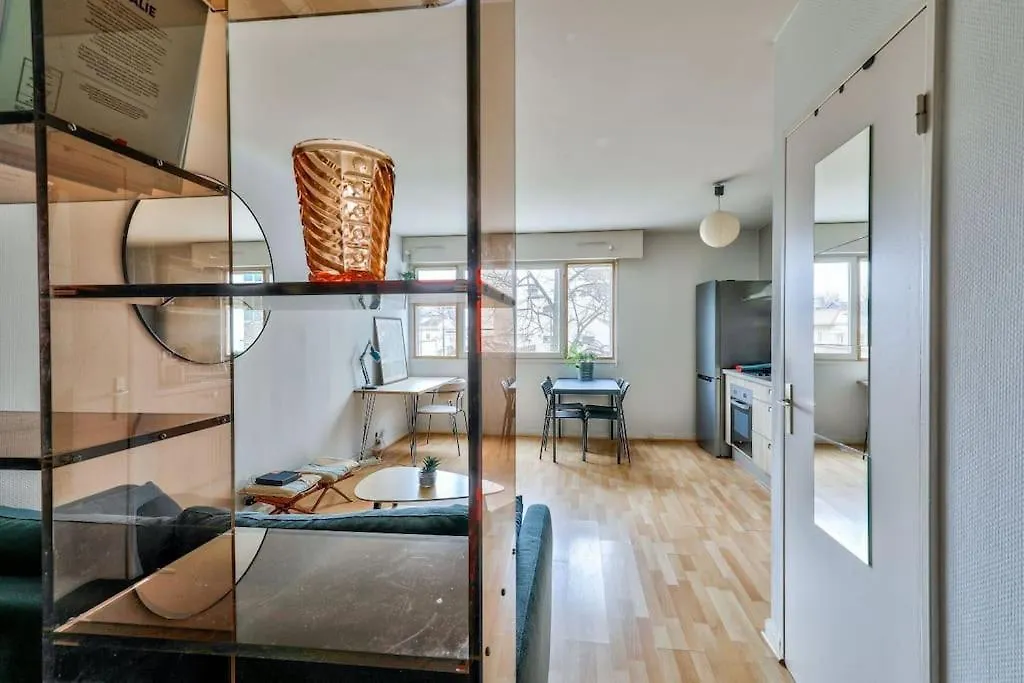 Elegant Studio A 10 Min A Pied Du Parc Montsouris Lägenhet Paris